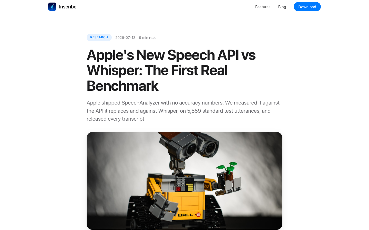 Apple SpeechAnalyzer vs OpenAI Whisper 2026 — The Definitive Speech Recognition Benchmark