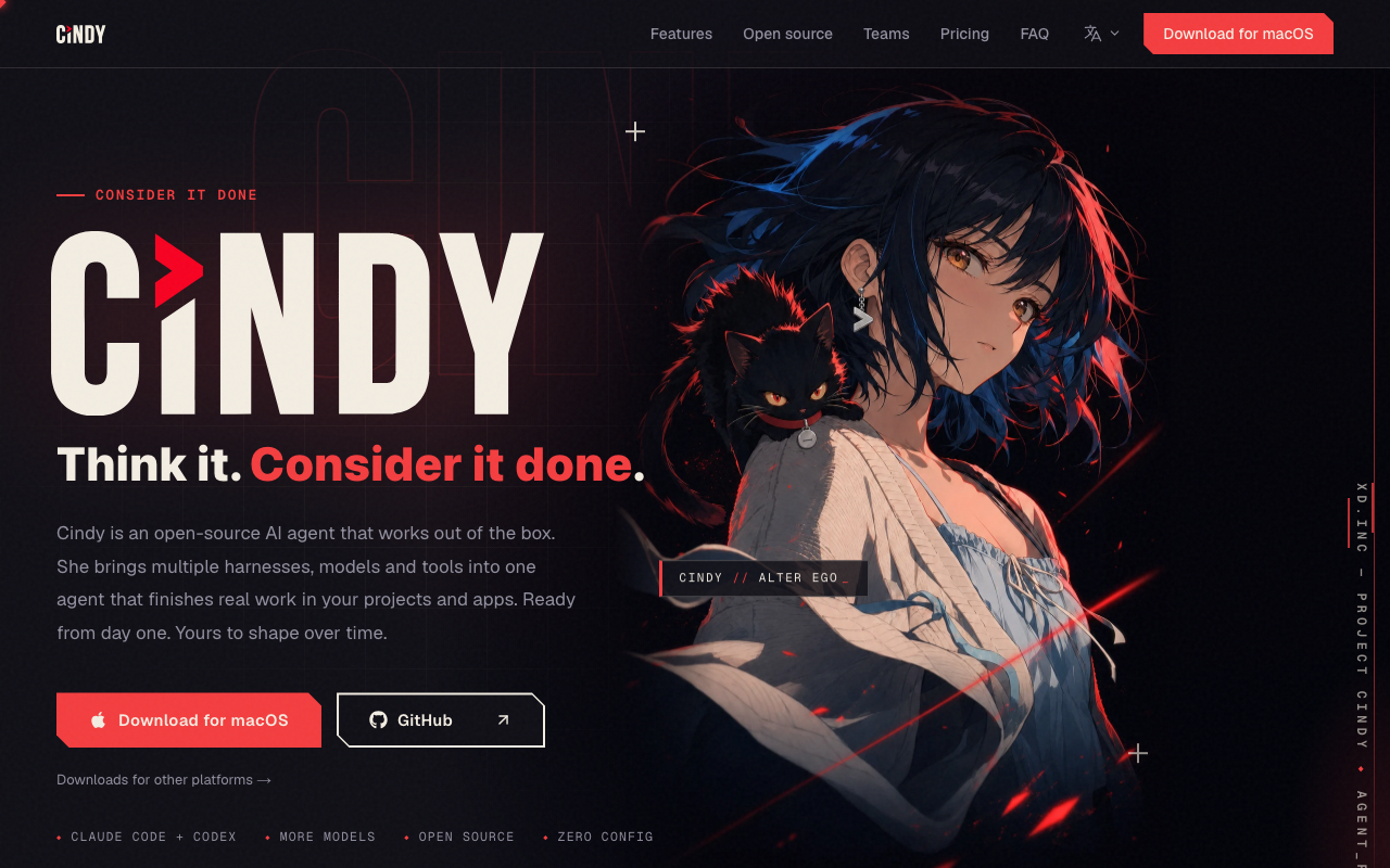 Cindy Review 2026 — The Open-Source AI Agent That Brings Claude Code and Codex Under One Roof