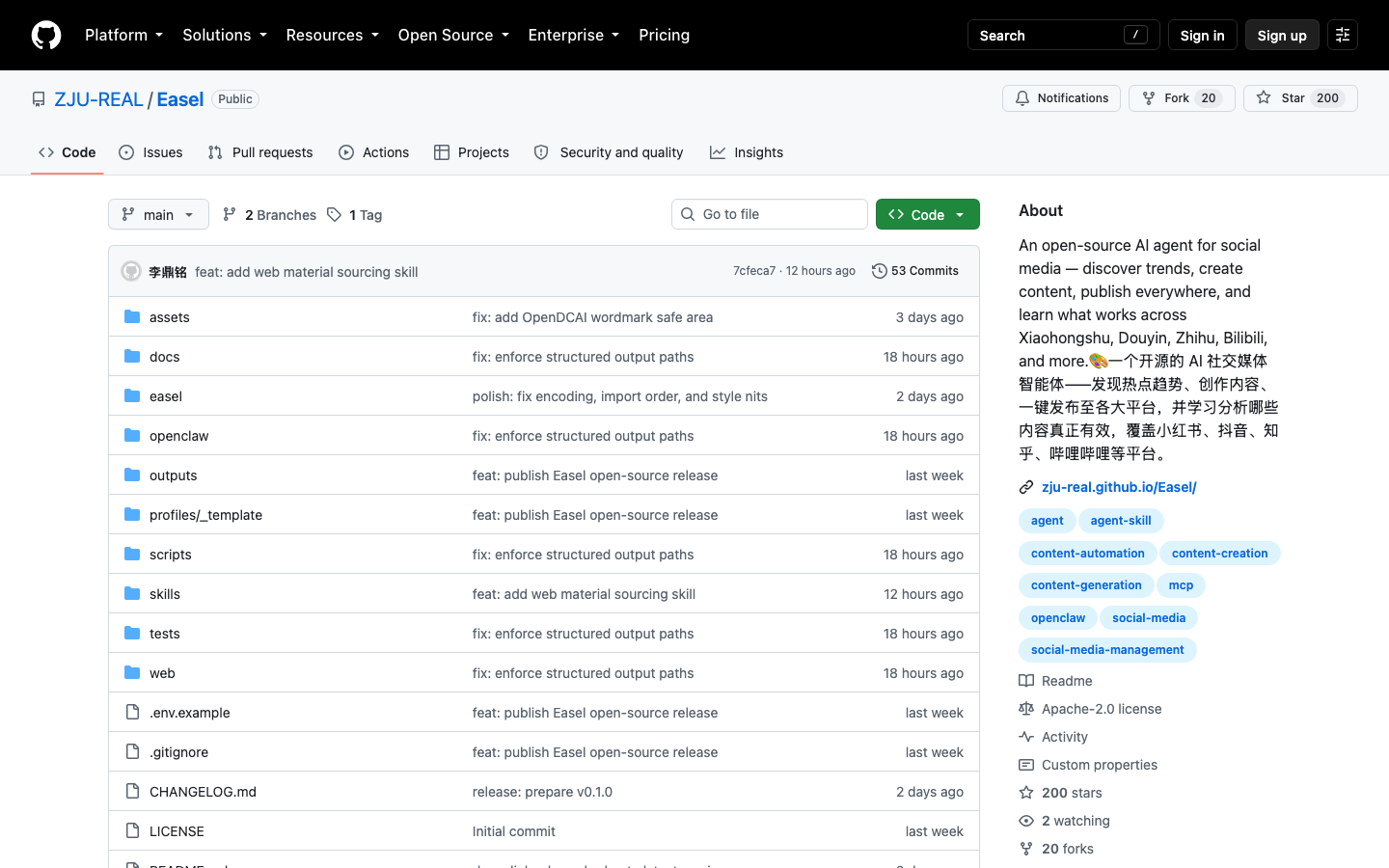Easel Review 2026 — An Open-Source AI Content Workspace That Discovers, Creates and Publishes Social Media Posts Across Six Chinese Platforms