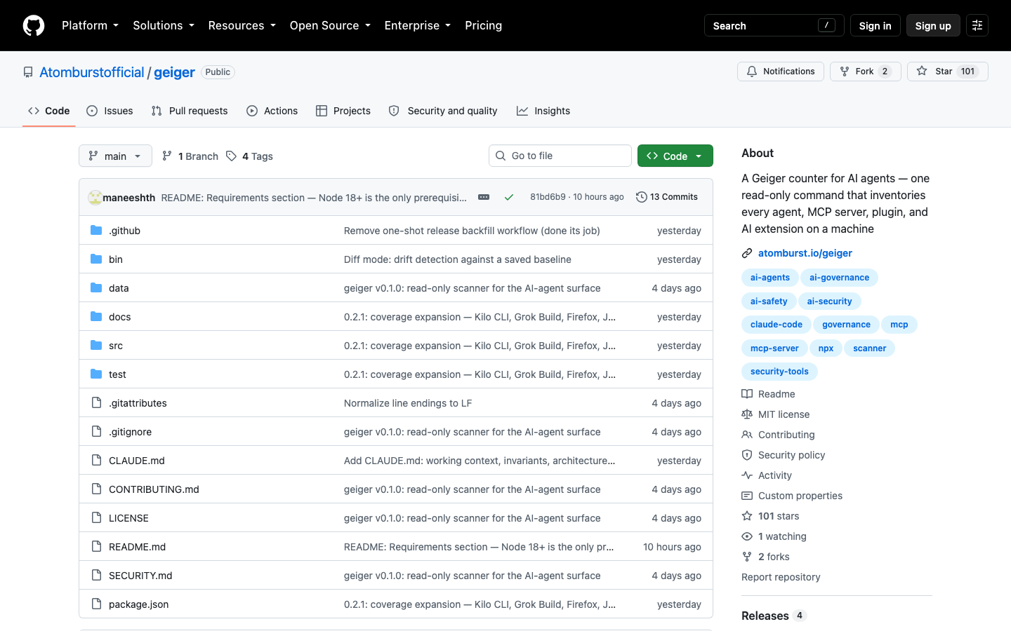 geiger Review 2026 — One Read-Only Command That Shows What Every AI Agent on Your Machine Can Touch