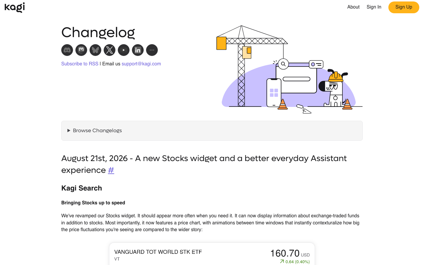 Kagi Review 2026 — Paid Search Adds a Paywall-Link Filter, Stocks Widget, and Smarter Assistant