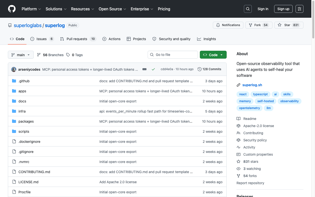 Superlog Review 2026 — Open-Source AI Observability with Self-Healing Agents