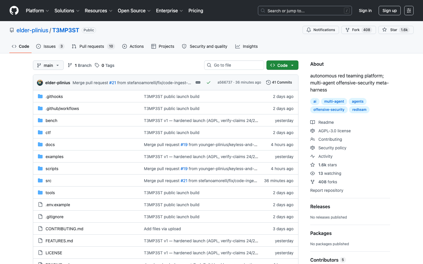 T3MP3ST Review 2026 — Autonomous Red Teaming Platform That Hacks Using Your Own AI Agent