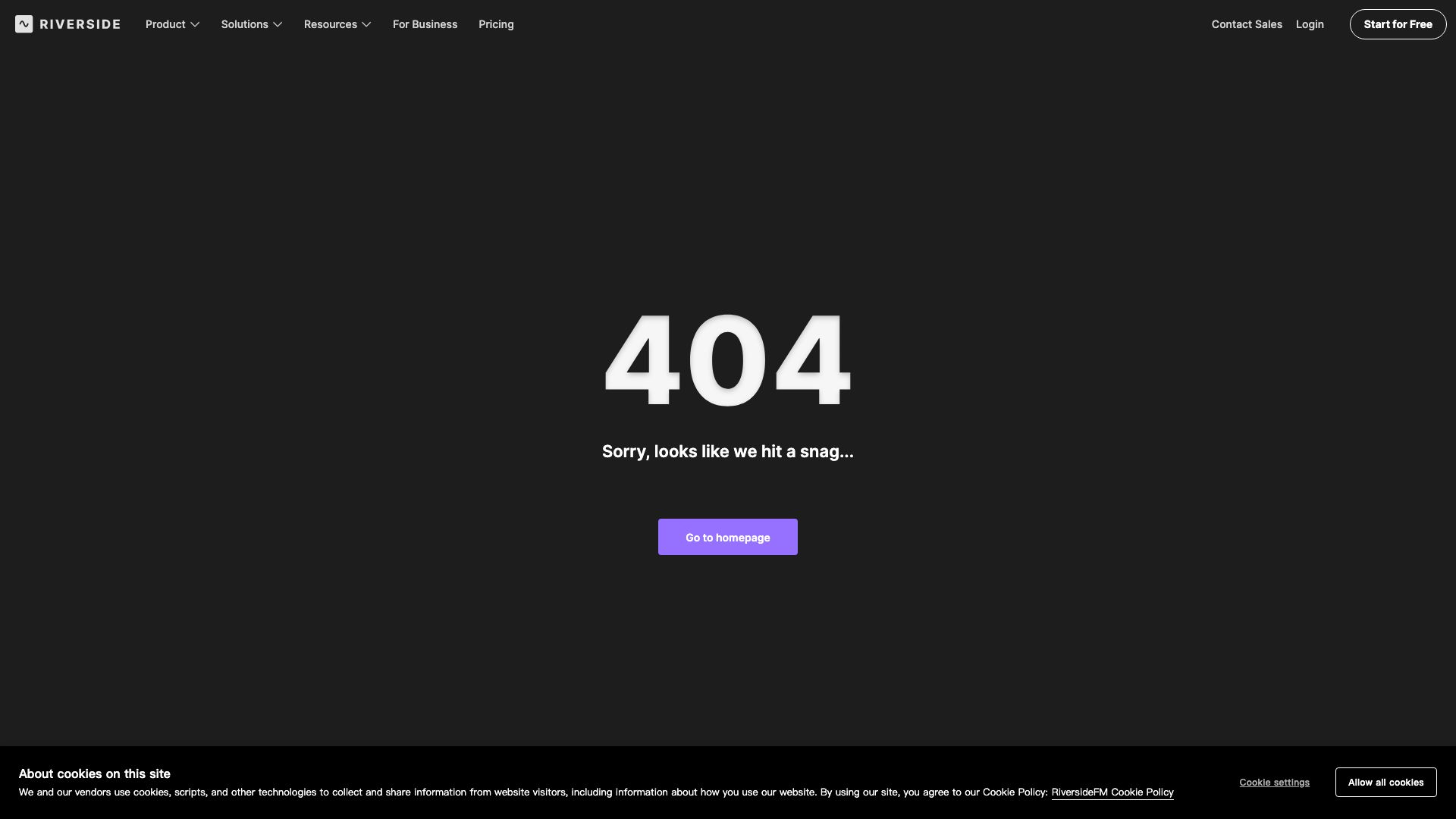 Riverside.fm features page showing AI editing, Magic Clips, and recording capabilities