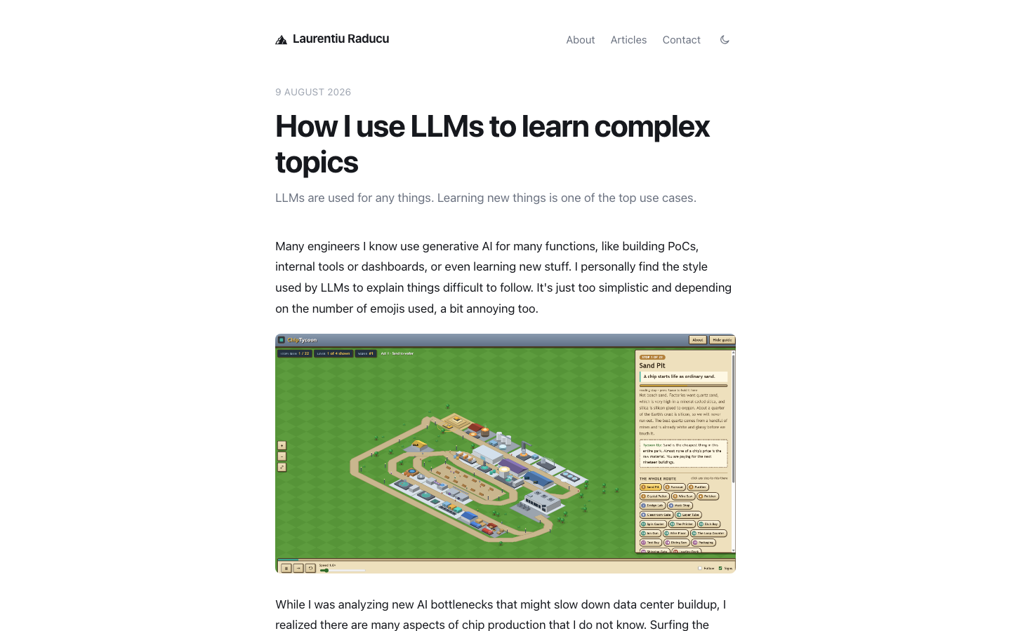 LLM Simulation Learning Tutorial — How to Turn Any Complex Topic Into a Playable Game