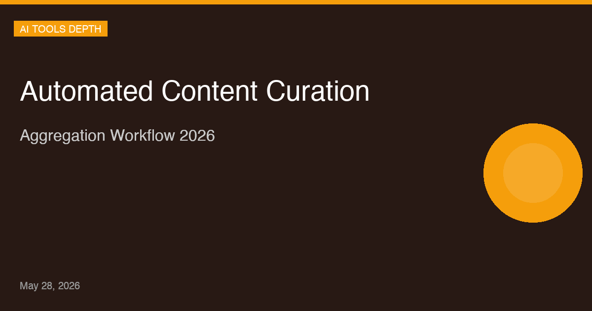 Automated Content Curation and Aggregation Workflow 2026 — Complete Automation Guide