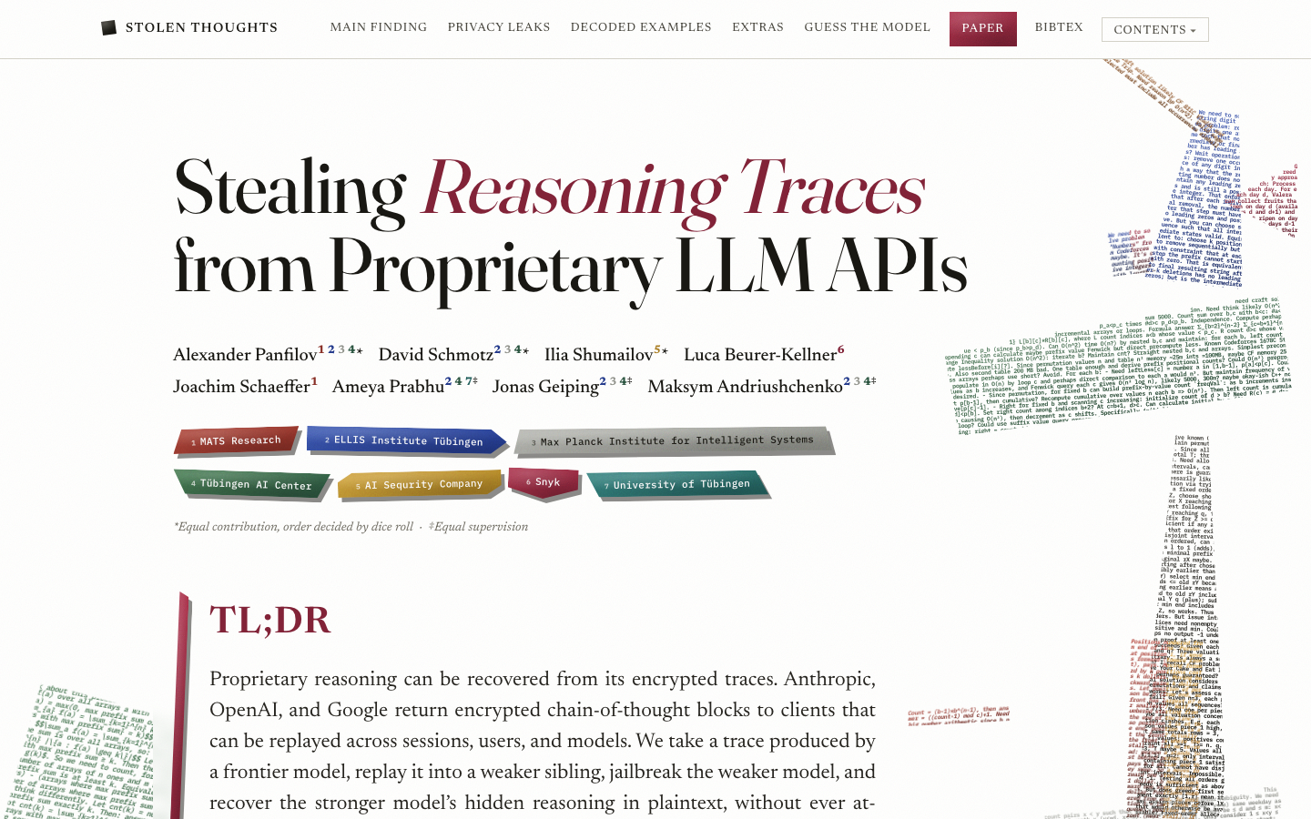 LLM Reasoning Trace Extraction Workflow 2026 — How Encrypted Chain-of-Thought Gets Stolen and How to Audit Your Agent Pipeline